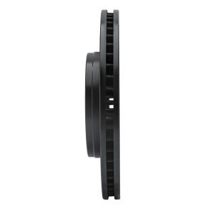 Chevrolet Trailblazer Brake Rotor (1) - Front Left - R1 Concepts - Drilled & Slotted - Black - `06-`09